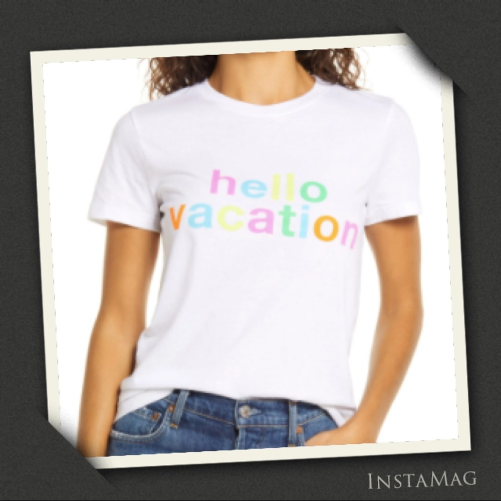 1901 HELLO VACATION Short Sleeve T-Shirt